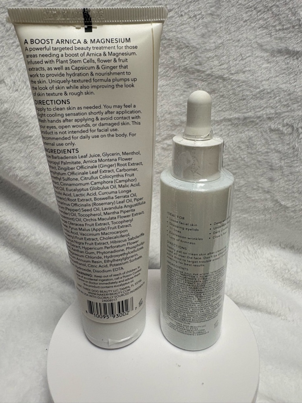 Nakery Beauty Bundle Nourishing Body Cream + Rapid Lift Serum Full Size New - Picture 2 of 2